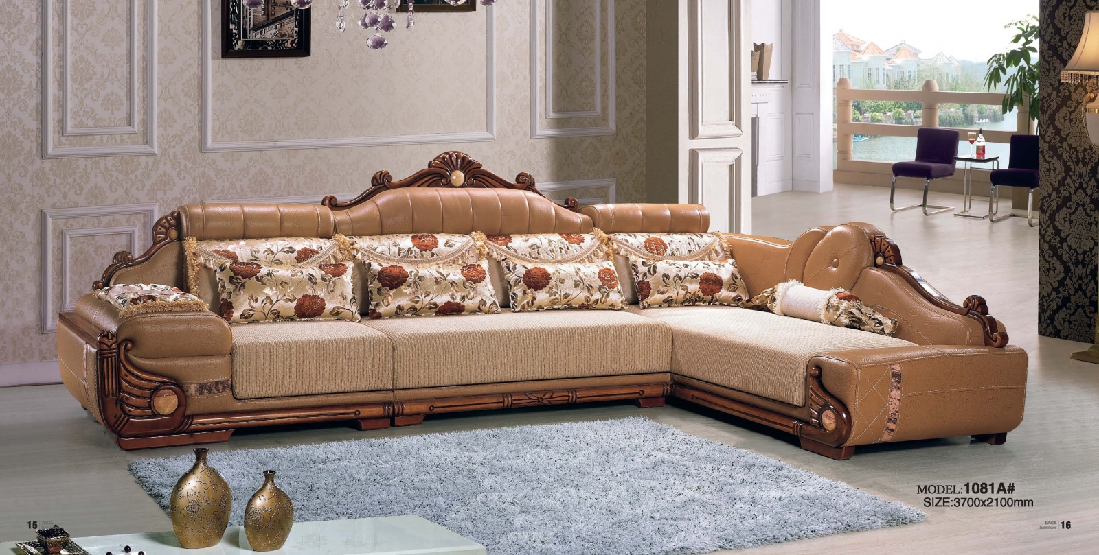 Bọc ghế sofa da theo phong cách cổ điển