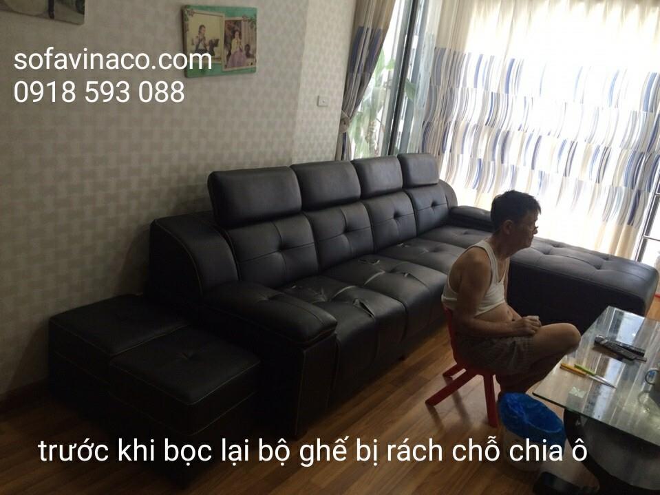 Bọc ghế sofa da tại Mỗ Lao Hà Đông