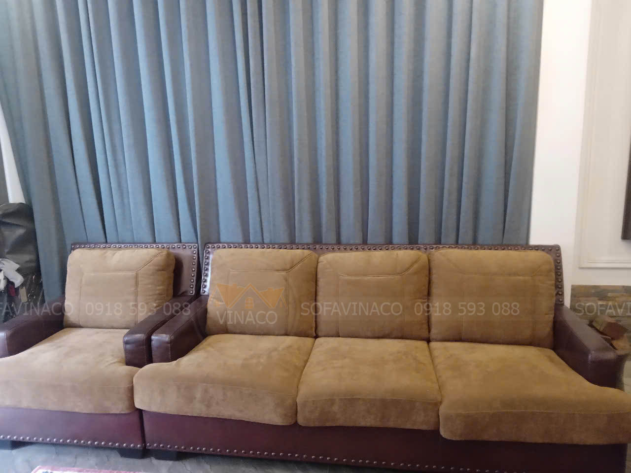 Đệm ghế sau khi được hoàn thiện và lắp đặt tại nhà Khách hàng