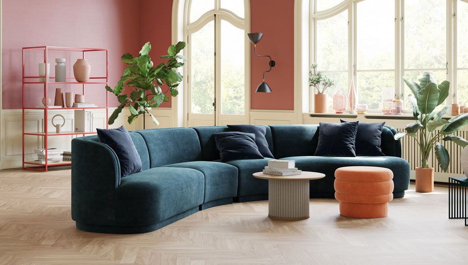 Bọc ghế sofa bằng vải nhung: Một cách để cho chiếc ghế cũ của bạn một tầm nhìn sang trọng