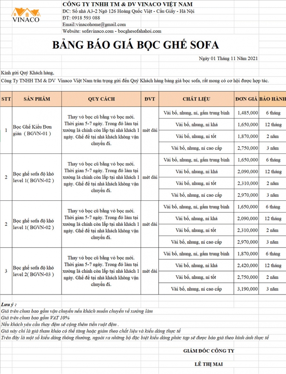 Bọc lại ghế sofa