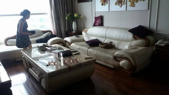 Thay vỏ bọc cho ghế sofa đơn tại nhà Hà Nội