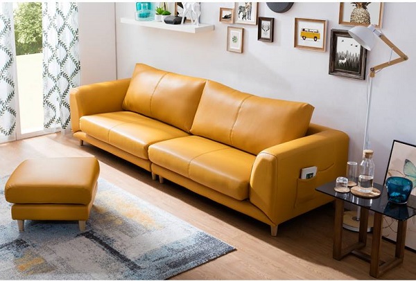 Bọc ghế sofa da thật với chất liệu từ Ý