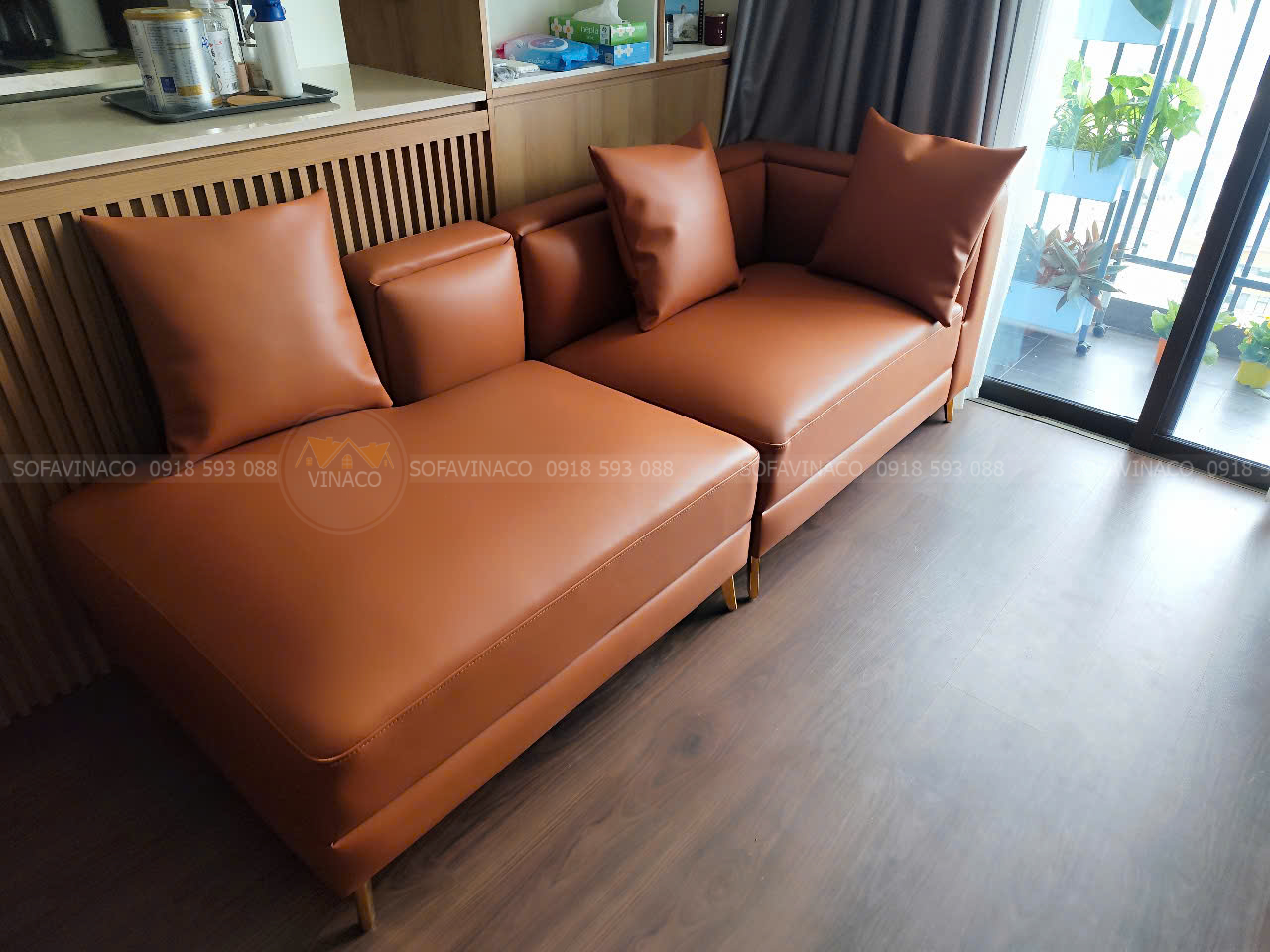 Dự án bọc lại ghế sofa da cho khách hàng tại Tây Hồ
