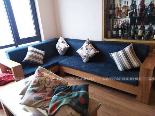 Đệm ghế sofa gỗ 1410 thay đổi không gian sống với VINACO