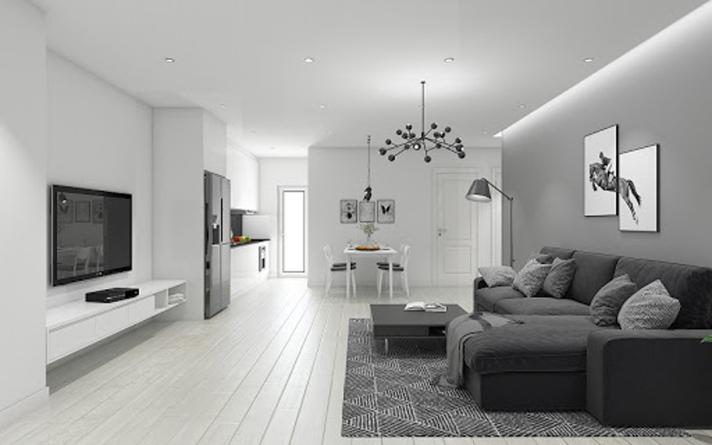 Thiết kế Phòng khách – Thiết kế đơn giản nhưng không kém phần sang trọng 