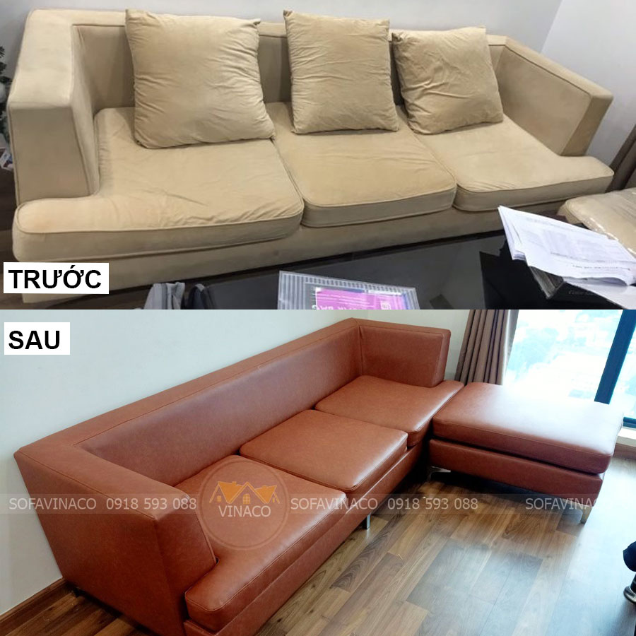 Thay vỏ ghế sofa bằng dịch vụ bọc ghế sofa