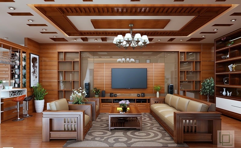 Trang trí phòng khách với những đồ nội thất hiện đại