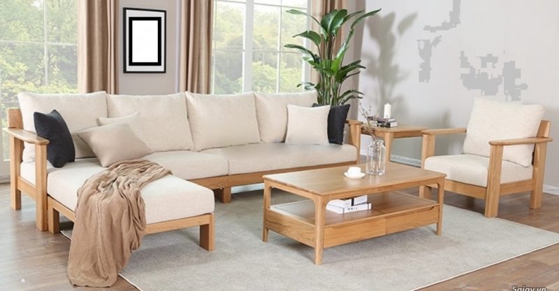 Vệ sinh đệm ghế sofa gỗ sạch khuẩn 99.9% chỉ trong vài phút