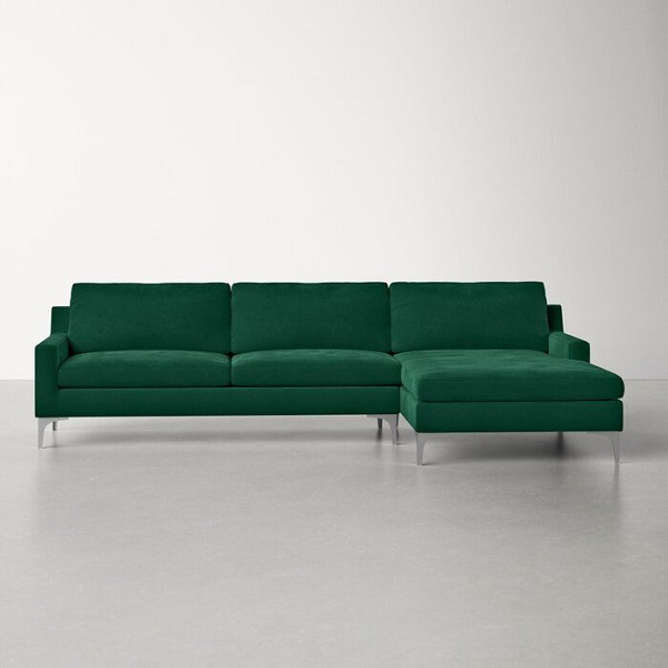 10 loại ghế sofa màu xanh lá trendy - 09