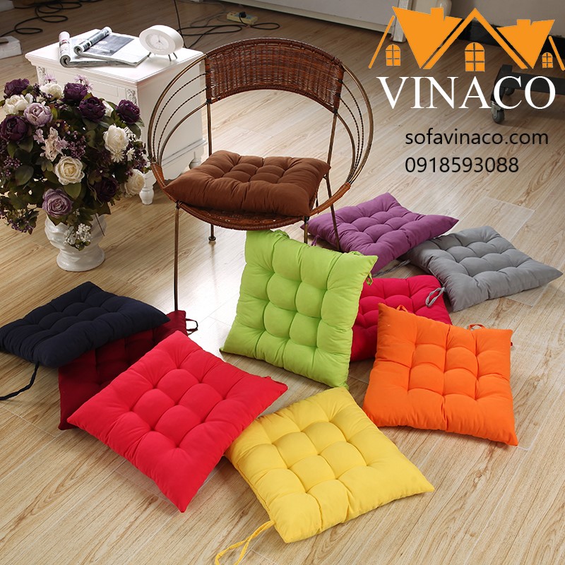 Vinaco - Cung cấp dịch vụ may đệm ngồi bệt theo yêu cầu. 