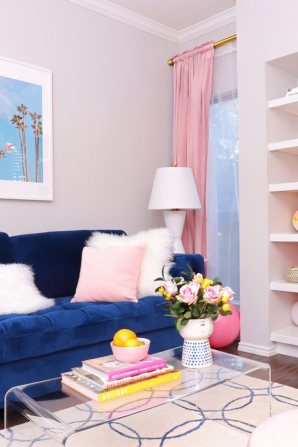Làm dịu không gian phòng khách với gam màu pastel - 04