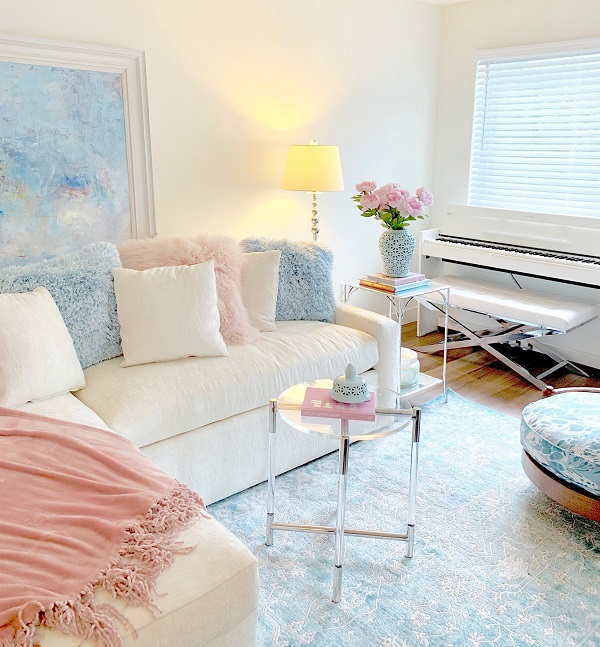 Làm dịu không gian phòng khách với gam màu pastel - 06