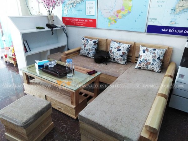 Sự thoải mái và chất lượng vượt trội của nệm sofa bông ép Vinaco.