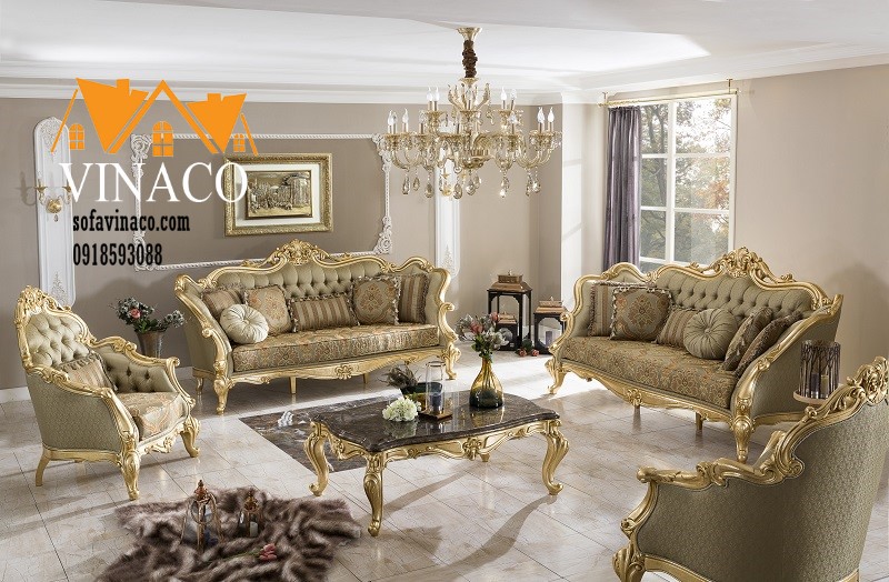 Dịch vụ làm đệm ghế sofa gỗ giả cổ tại sofavinaco