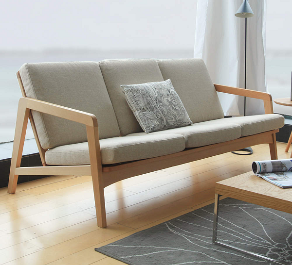 Sofa gỗ đệm trơn - mẫu ghế ứng dụng với nhiều phong cách khác nhau - 07