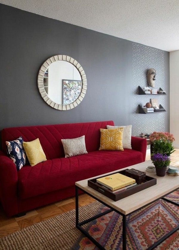 Vài cách phối màu cho sofa và phòng khách theo nhiều phong cách khác nhau - 01