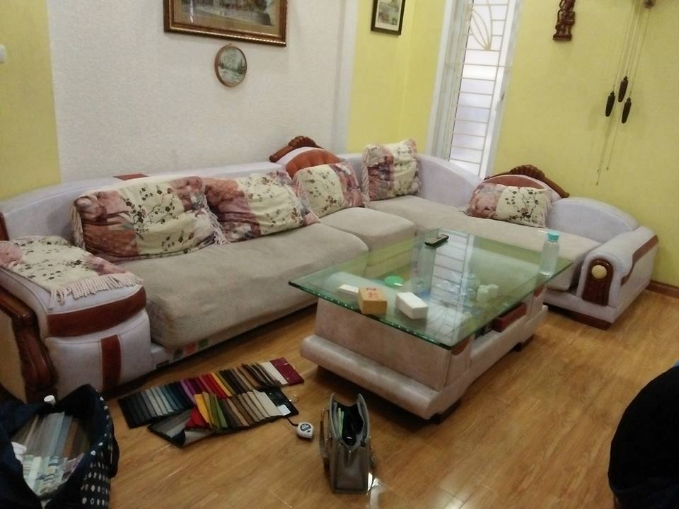 Thay lại mút và bọc vỏ đệm sofa tại Khu Đô Thị mới Định Công