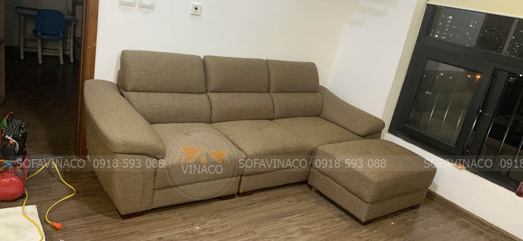 Bọc lại ghế sofa da bị nhăn nheo tại Trung Hòa