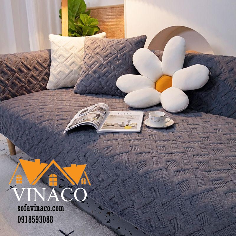 Dịch vụ may vỏ đệm theo kích thước sofa nhà bạn của Vinaco giá rẻ.