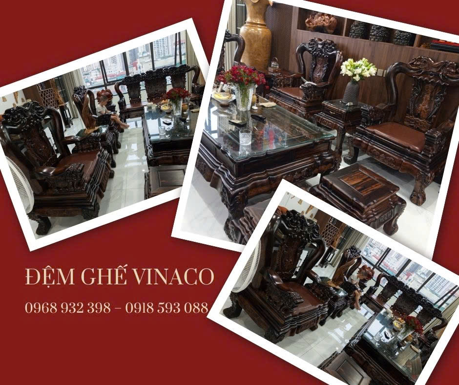 Hoàn thiện bộ đệm ghế gỗ đồng kỵ đẹp ôm chọn lòng ghế
