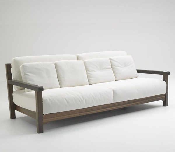 Sofa gỗ đệm trơn -  mẫu ghế ứng dụng với nhiều phong cách khác nhau