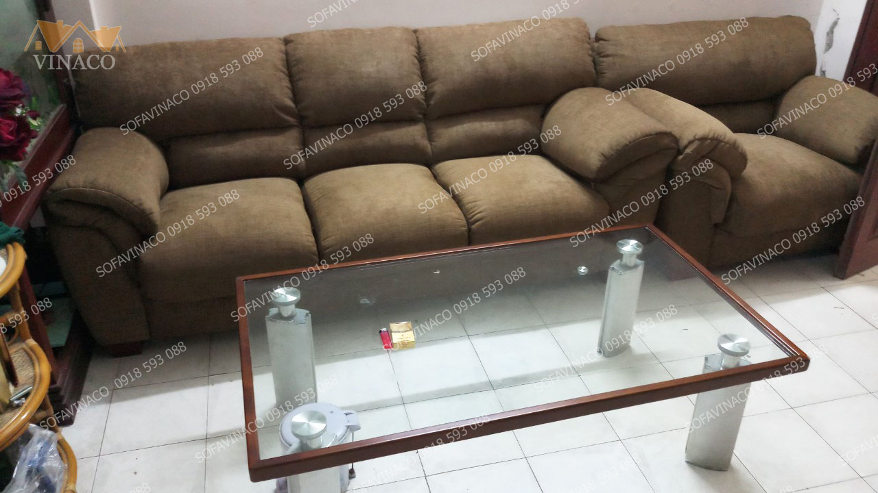 Thay vỏ đệm sofa da cũ tại Hoàng Hoa Thám Bình Thạnh