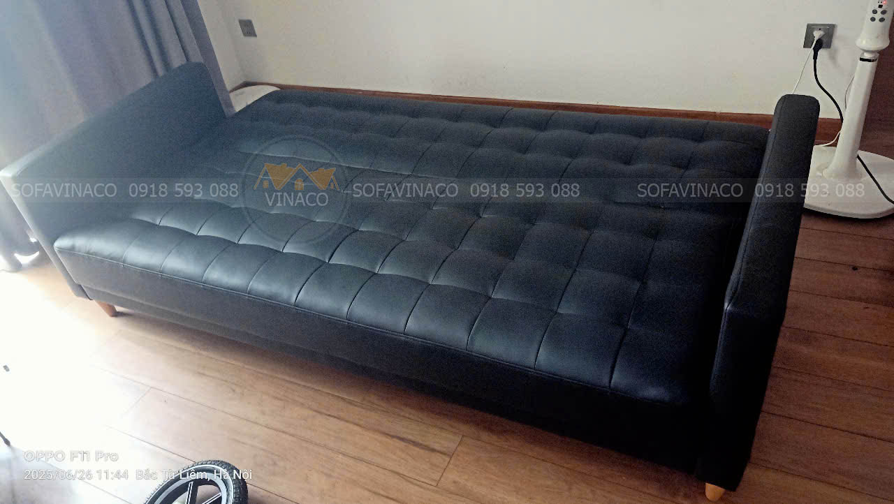 Vinaco hoàn thành bọc lại bộ ghế sofa giường tại nhà khách hàng ở Nguyễn Trường Tộ