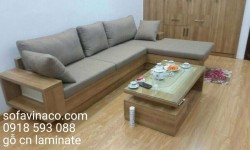 Bộ ghế sofa gỗ công nghiệp