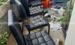 Bọc ghế ăn bị rách cho anh Dũng tại chung cư Tràng An Complex