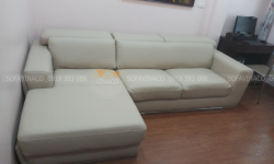 Bọc ghế sofa da cho khách tại Trần Cung