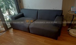 Bọc ghế sofa vải bị bai nhão vỏ cho khách P. Đa Kao, Q.1,HCM