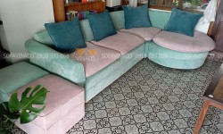 Bọc lại sofa cũ cho khách hàng tại Tân Hiệp, Hóc Môn