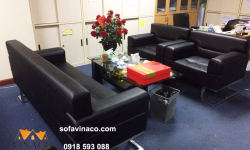Công trình bọc lại ghế sofa văn phòng tại tòa nhà Hồng Hà Hoàn Kiếm
