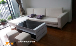Đóng mới sofa L hiện đại nhà chị Bích – Xuân Phương SG009