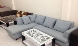 Mẫu ghế sofa L kiểu dáng đơn giản thanh lịch