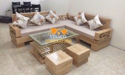 Sự thoải mái và chất lượng vượt trội của nệm sofa bông ép Vinaco.