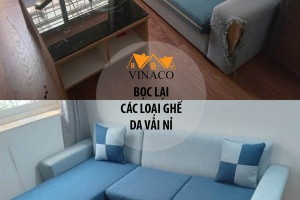Bọc Lại Bộ Ghế Sofa Góc Chữ L Bằng Vải Mà Vẫn Giữ Nguyên Màu Cũ Tương Đối