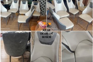 Bọc lại ghế da bàn ăn tại Văn Giang, Hưng Yên