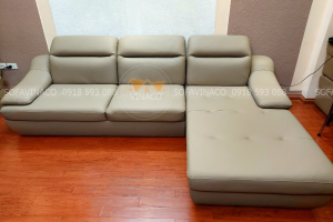 Bọc lại ghế sofa da cho khách tại Quận 2, HCM