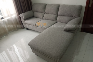 Bọc lại ghế sofa rách từ da sang vải cho bác Lập - Phạm Văn Đồng