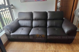 Bọc sofa da bị bong tróc lâu ngày sử dụng tại Cầu Giấy