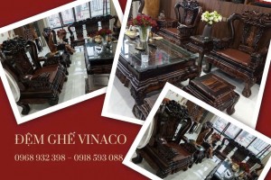 Hoàn thiện bộ đệm ghế gỗ đồng kỵ đẹp ôm chọn lòng ghế