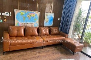 Hoàn thiện bọc ghế sofa da tại Trần Duy Hưng